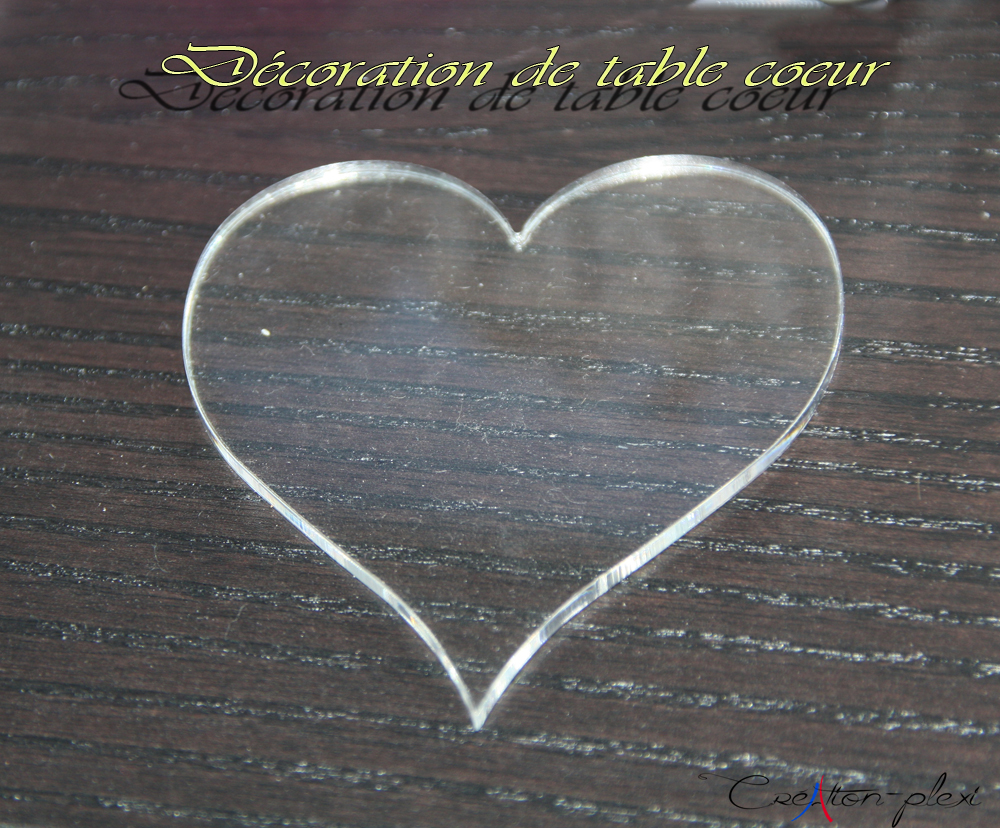 décoration de table coeur