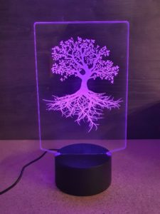 lampe 3D Arbre de vie