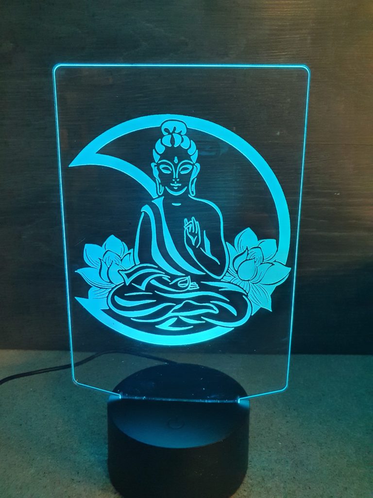 lampe 3D Bouddha
