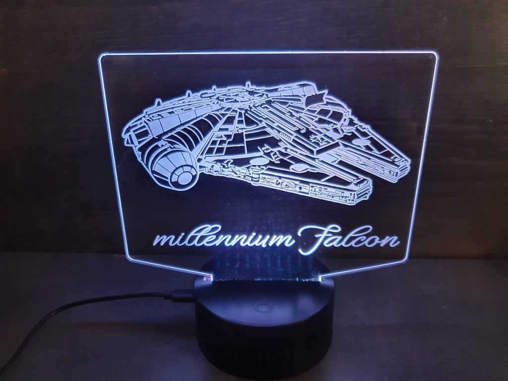 lampe 3D Faucon Millennium