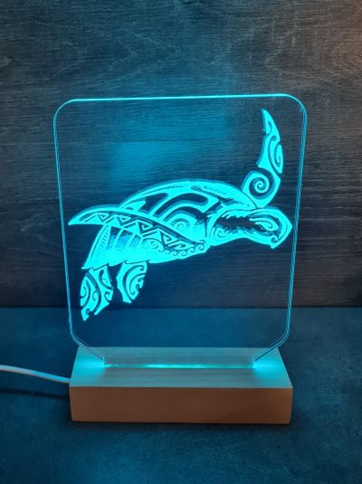 lampe led 3d tortue marine