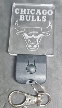 Porte-cés Led 3D plexiglas NBA Chicago Bulls