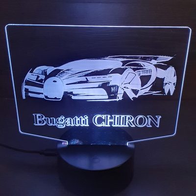 lampe 3D Bugatti chiron