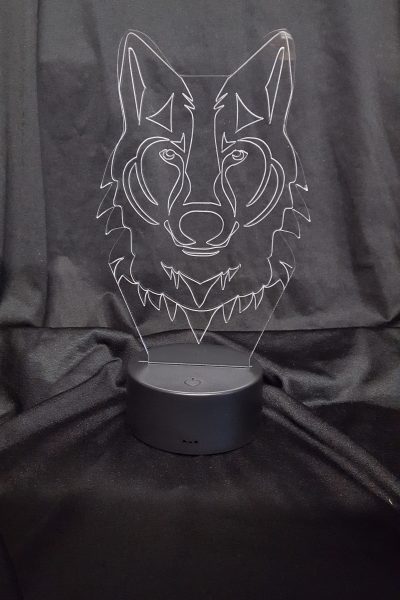 lampe 3D LED loup