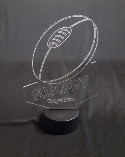 lampe 3D ballon rugby