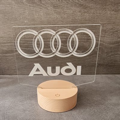 lampe 3d logo Audi