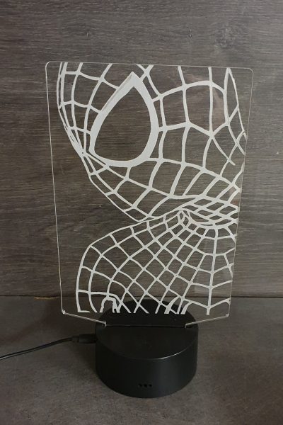 lampe 3d plexi Spiderman