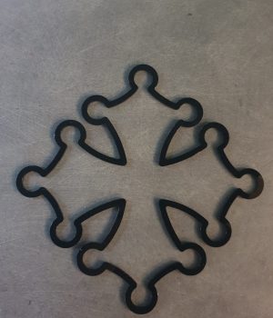 origami croix occitane en plexiglas décoration de salon