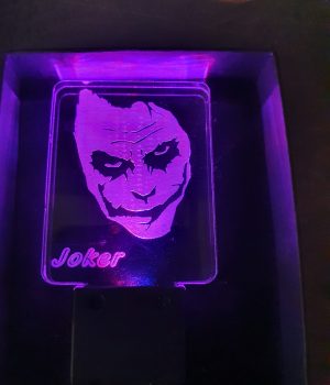 porte-clé LED Joker plexi